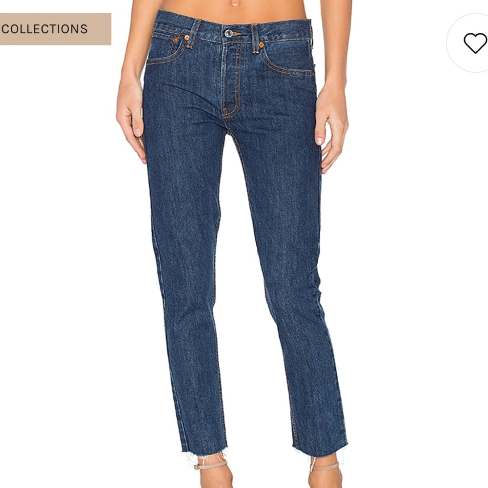 RE/DONE high rise cropped jeans